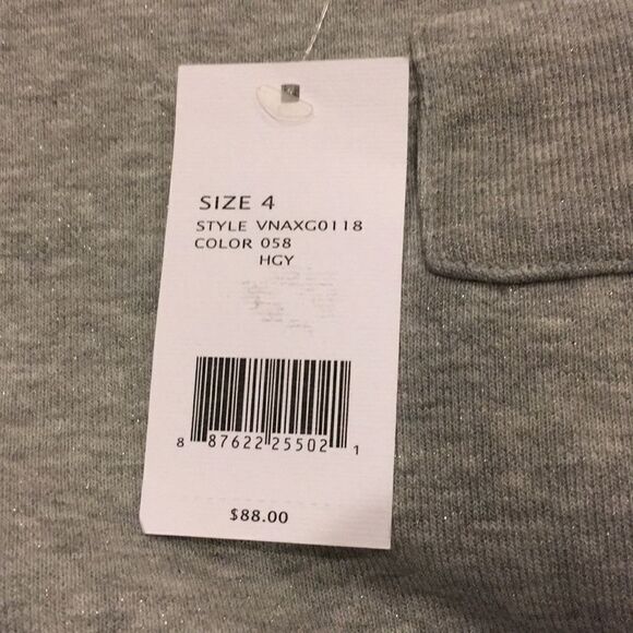 Girls Vince Heather Grey Sweatshirt Dress - Picture 6 of 6